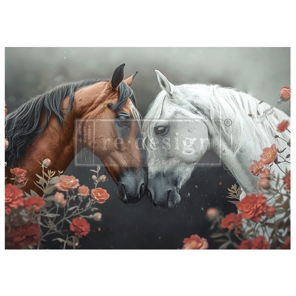 A1 Decoupage Fibre Paper - Equine Collection