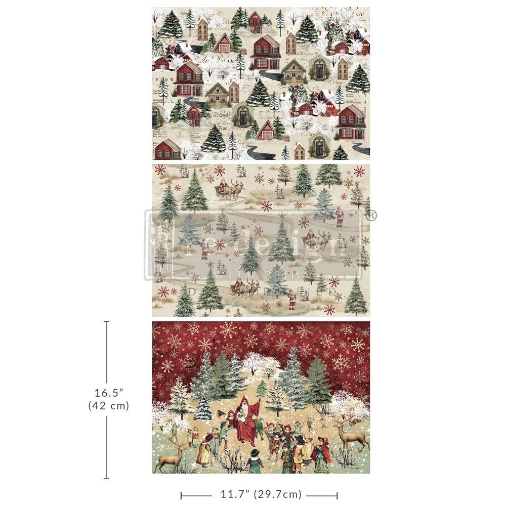 A3 Decoupage Tissue Paper - Whimsical Woodland