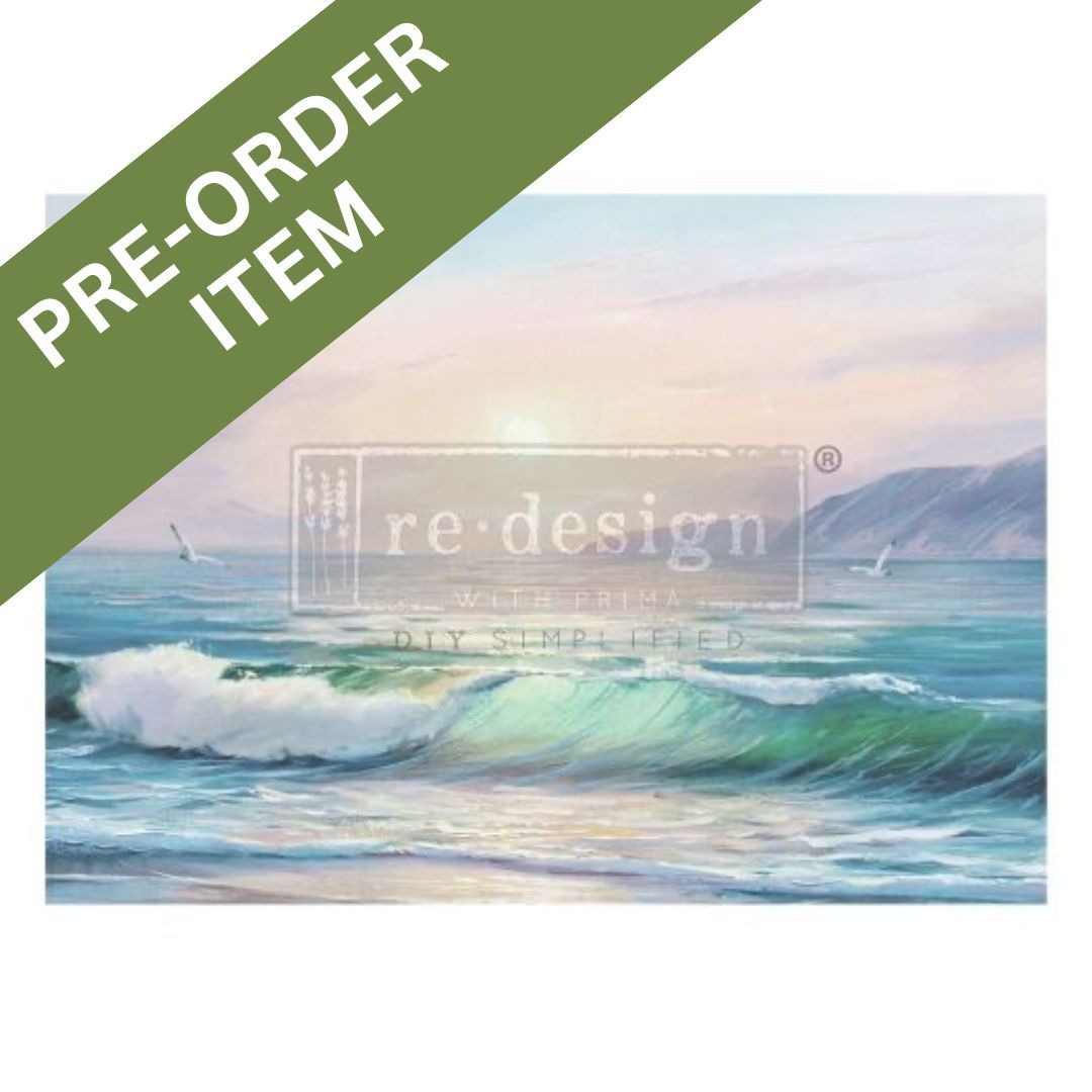 Pre-Order A1 Decoupage Fibre Paper - Tranquil Tides