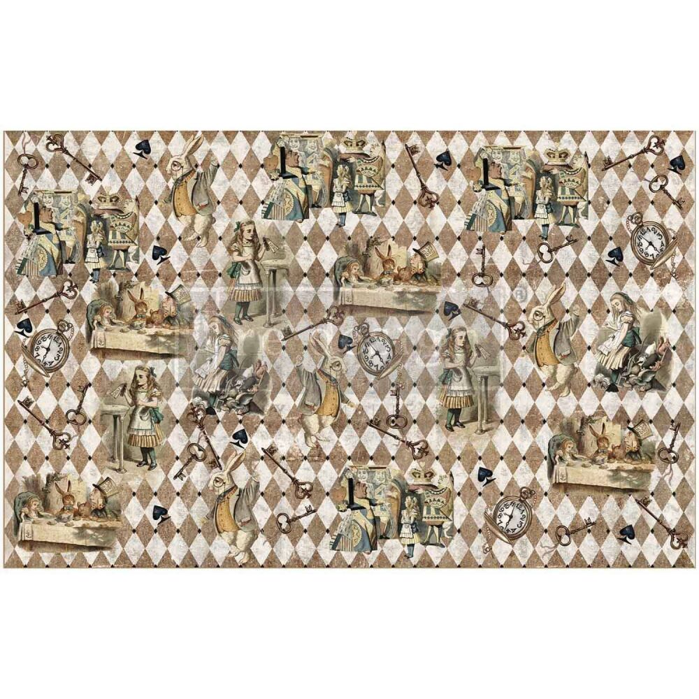 Decoupage Tissue Paper - Mad Hatter's Muse
