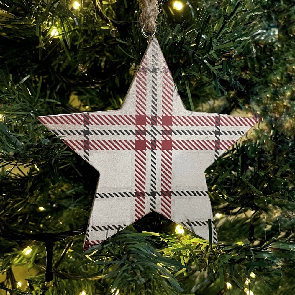 Rustic White Wooden Star