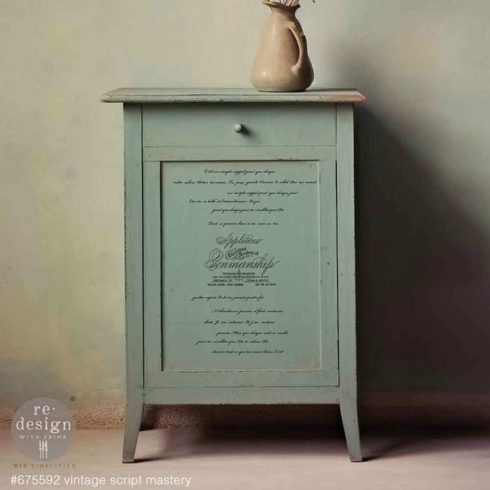 Decor Transfer - Vintage Script Mastery (Small)