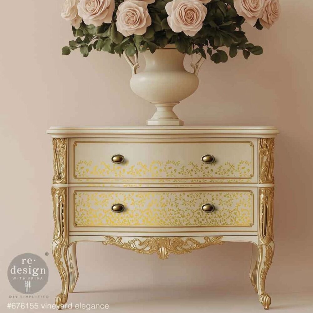 Decor Transfer - Vineyard Elegance A4 (Gold Foil)