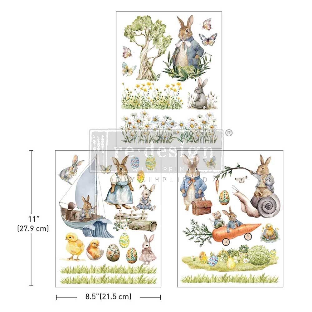 Decor Transfer - Bunny Trails (A4)