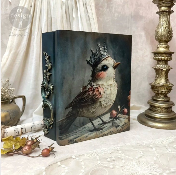 A3 Decoupage Tissue Paper - Rustic Flight
