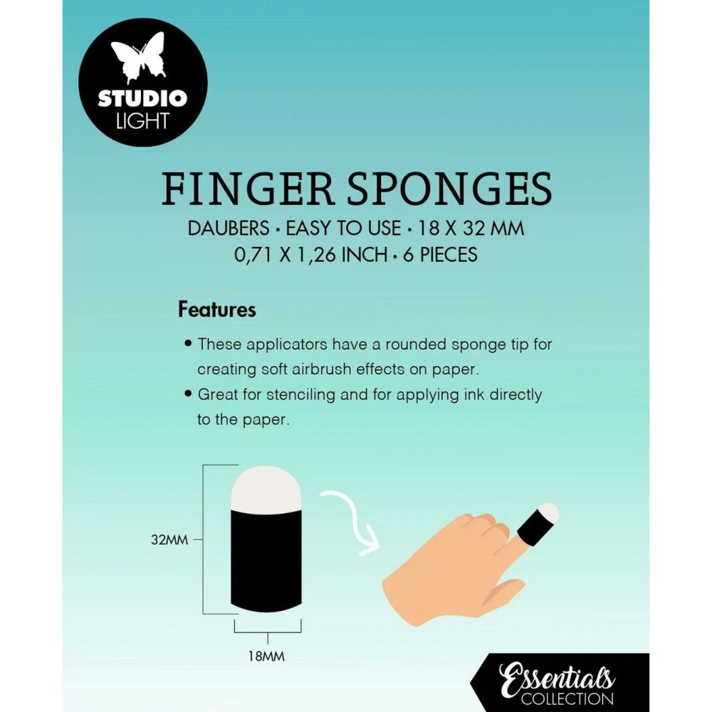 Brushes - Finger Sponge Daubers