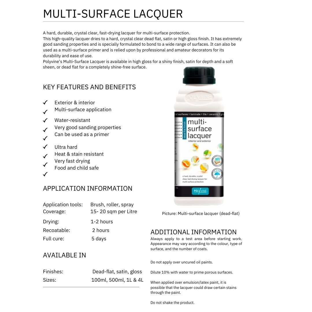 Varnish - Multi Surface Lacquer