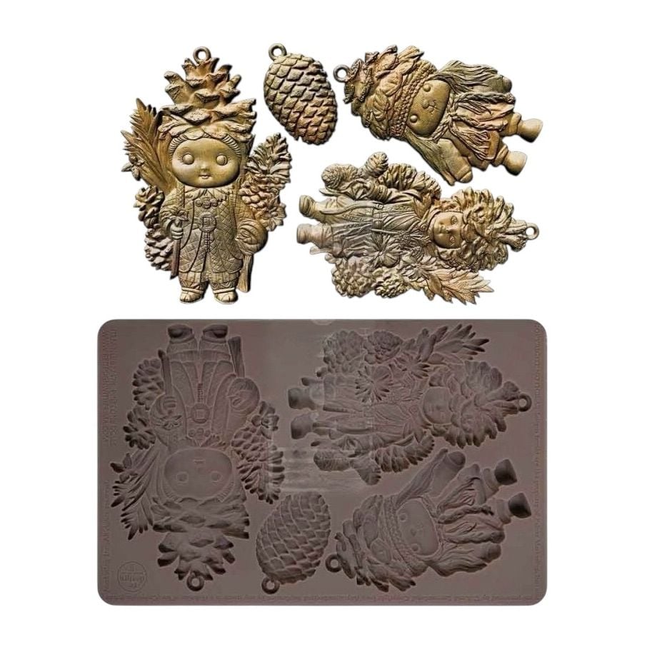 Decor Mould - Pinecone Dolls