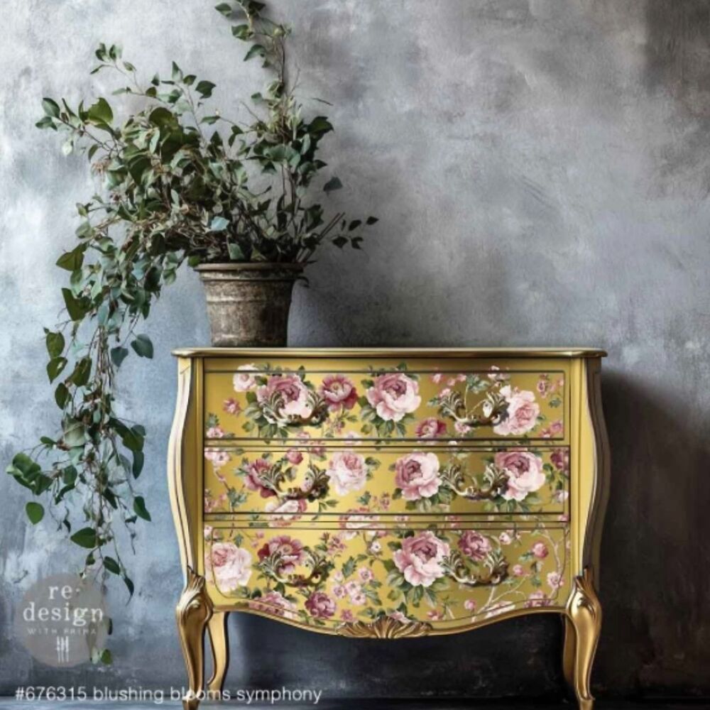 Decor Transfer - Blushing Blooms Symphony