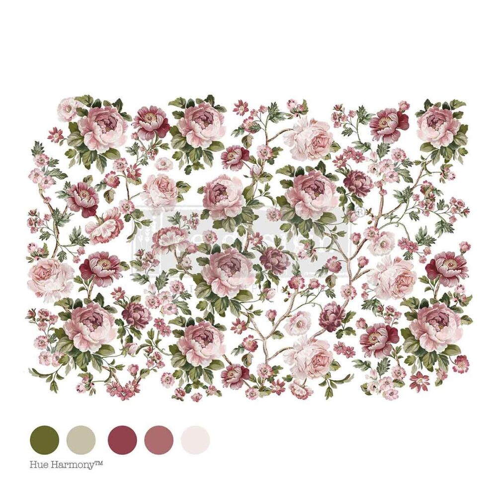 Decor Transfer - Blushing Blooms Symphony
