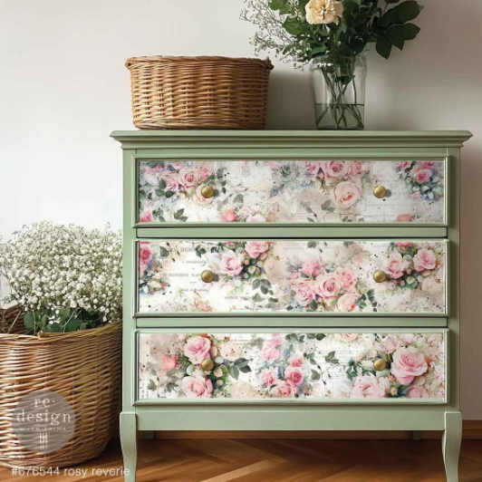 Decoupage Tissue Paper - Rosy Reverie