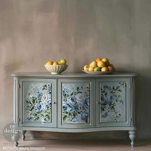 Decor Transfer - Azure Blossom