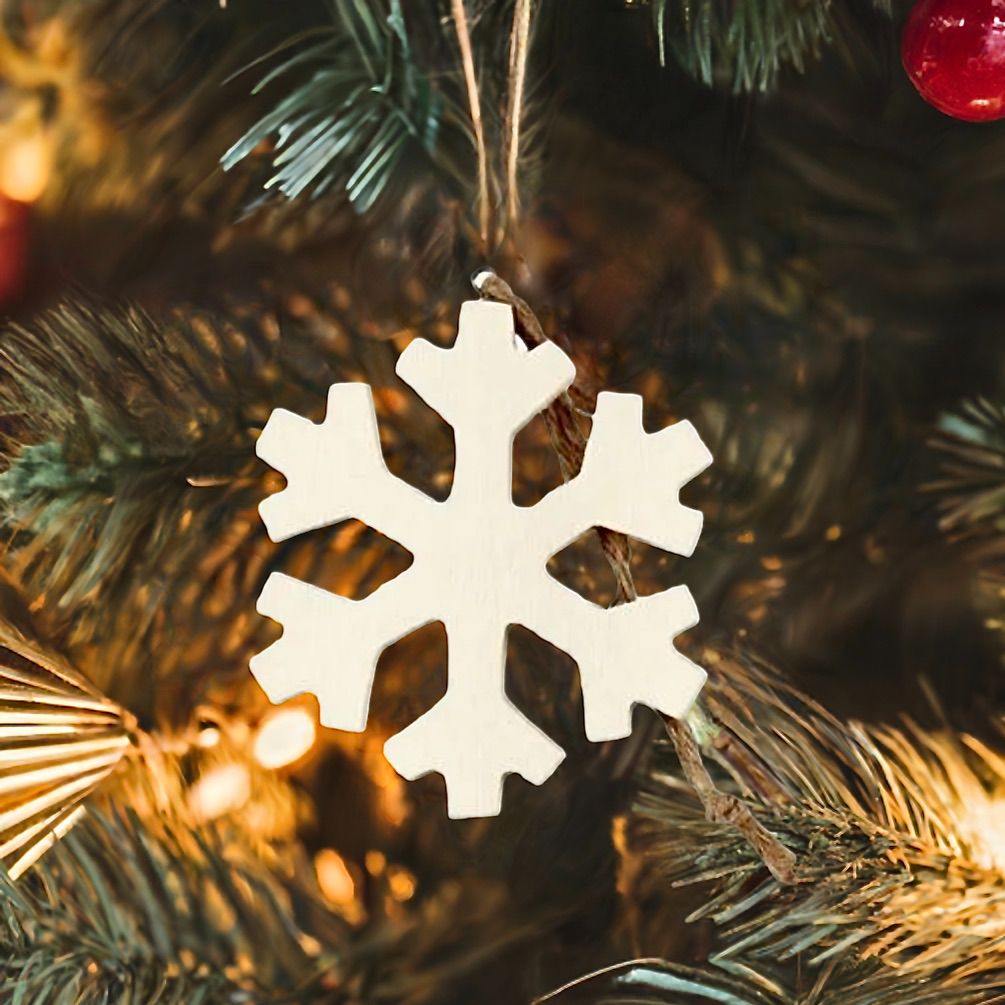 Blank Wooden Snowflakes