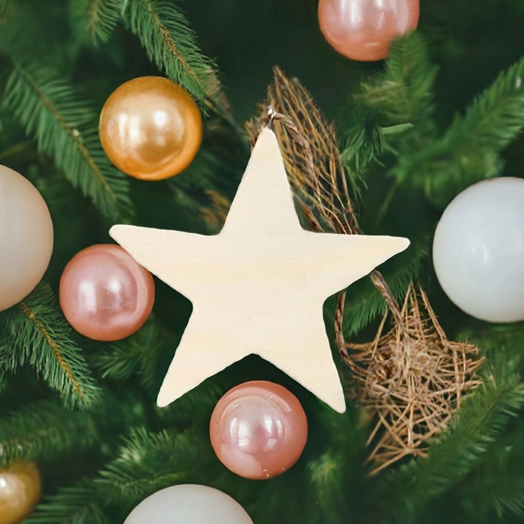 Blank Wooden Stars