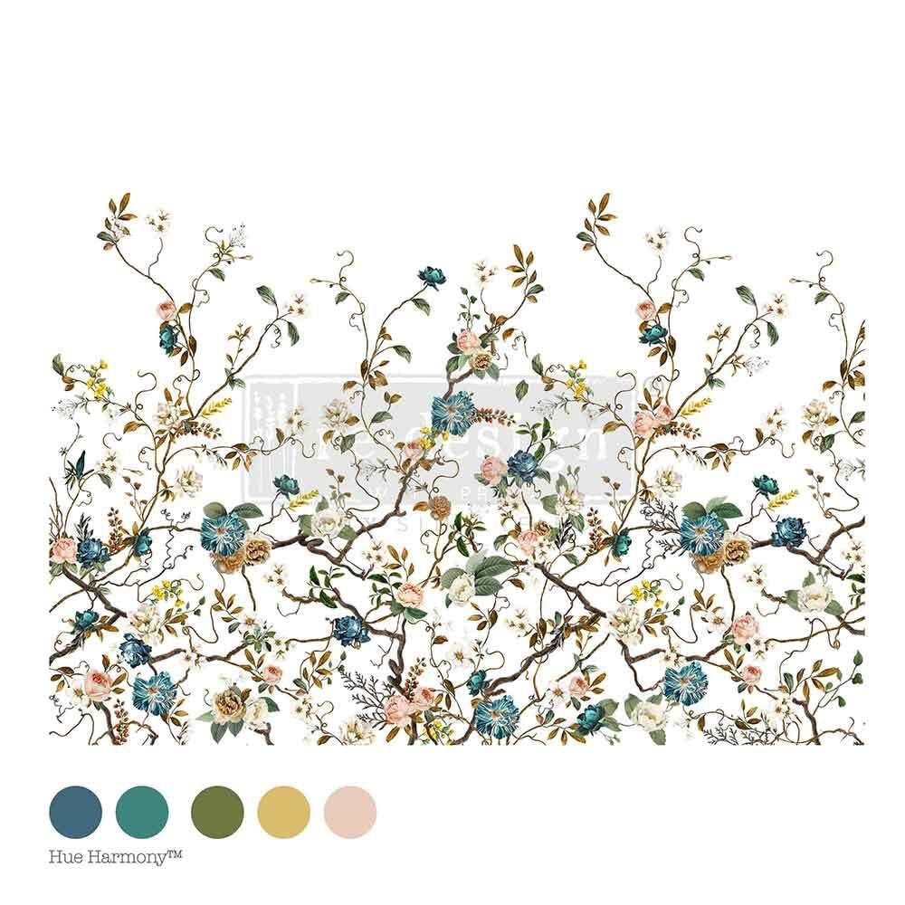 Decor Transfer - Blue Vine