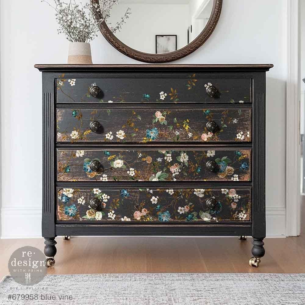 Decor Transfer - Blue Vine