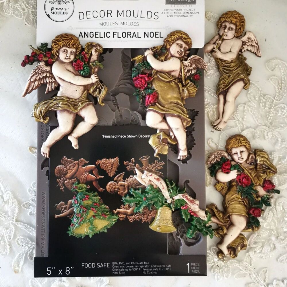 Pre-Order Decor Mould - Angelic Floral Noel