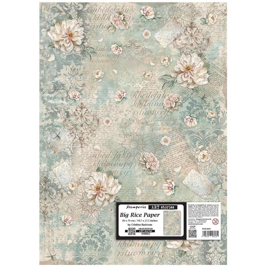 Decoupage Rice Paper - Peony