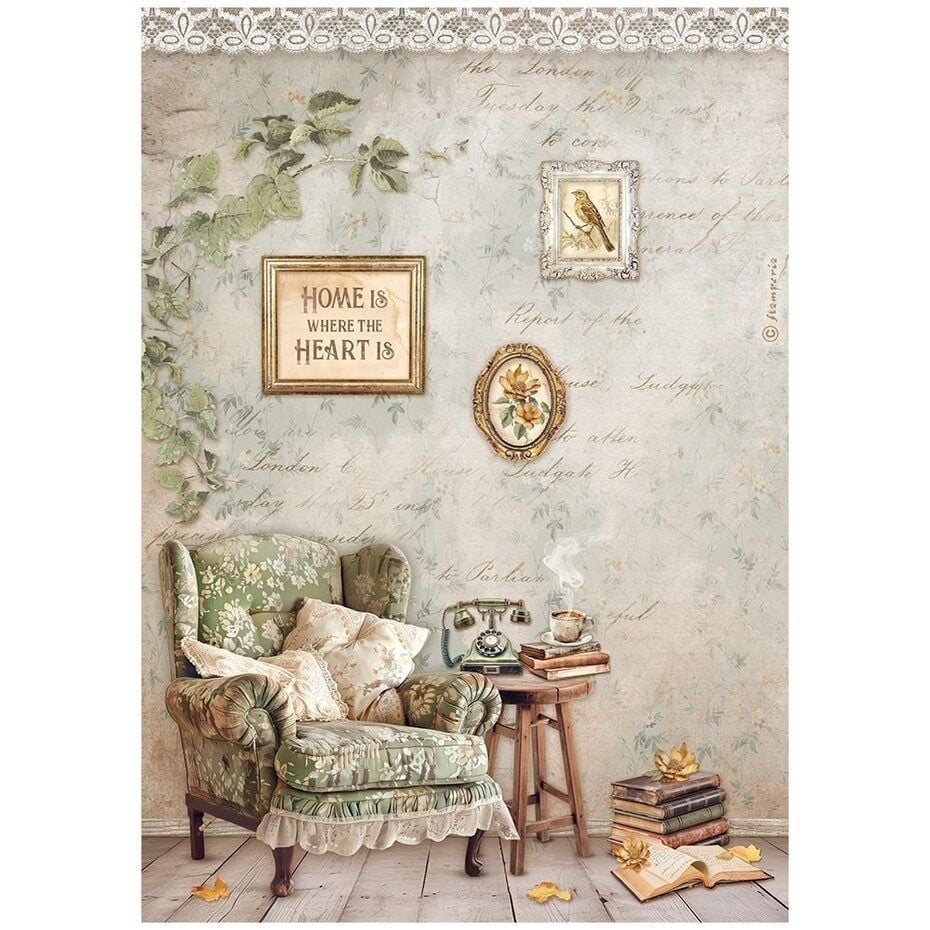 A4 Rice Paper - Golden Harmony Chair