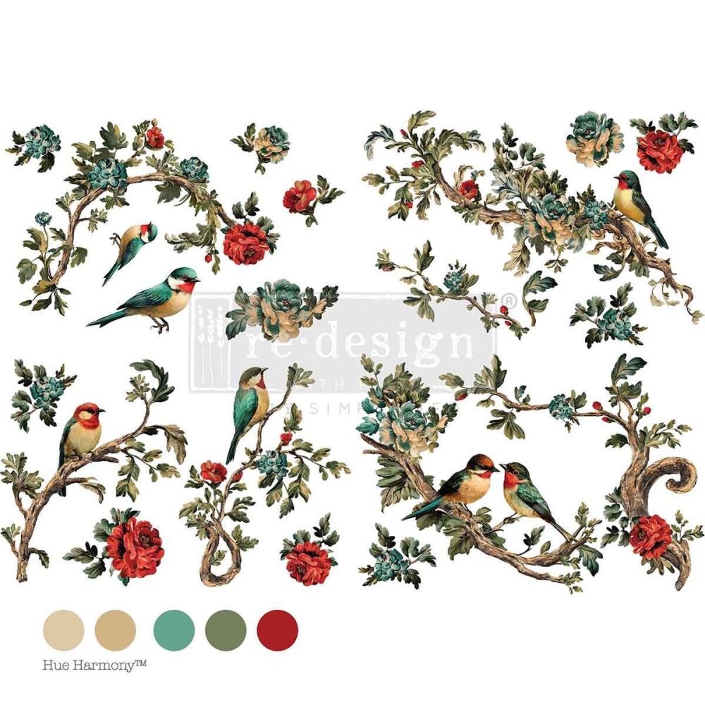 Decor Transfer - Rosette Aviary