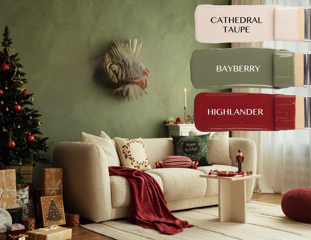 Colour trend xmas interior