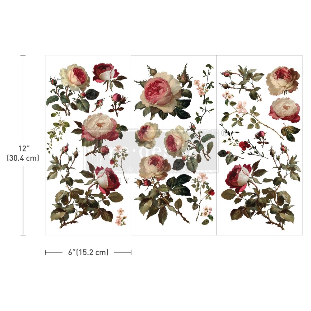 Decor Transfer - Midnight Rose (Small)