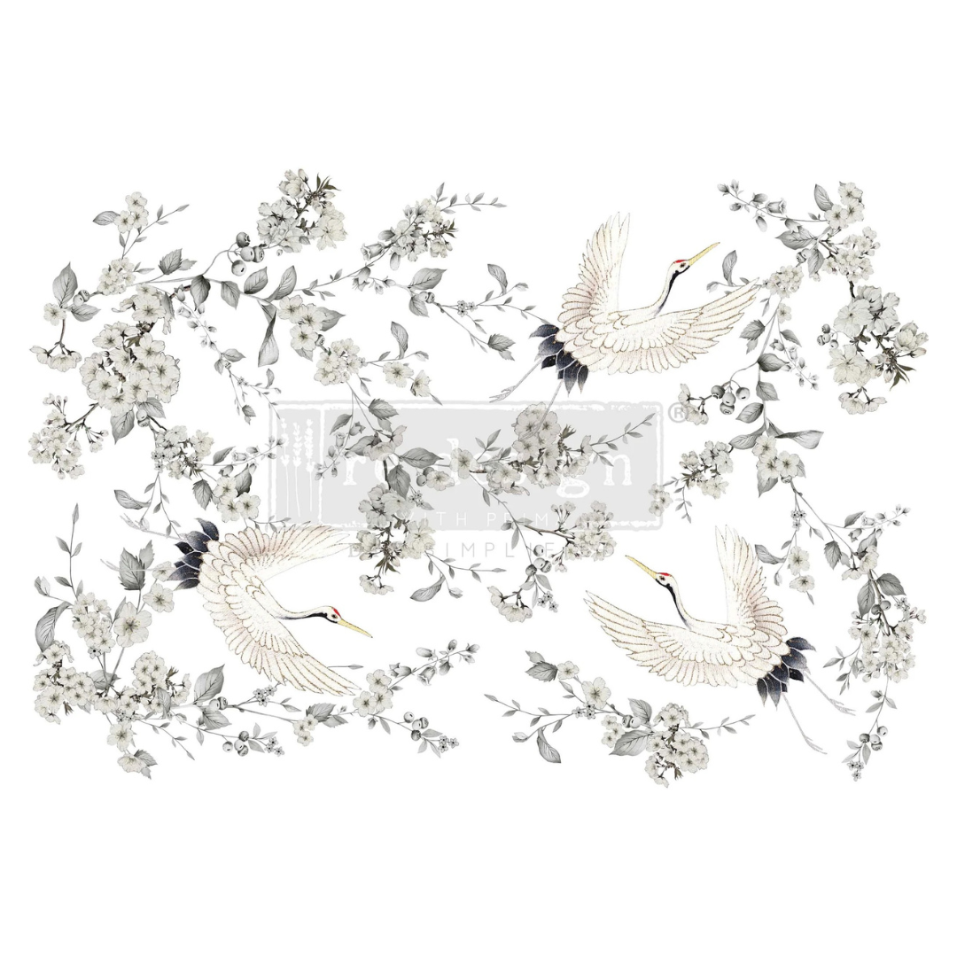 Decor Transfer - Silver Wings