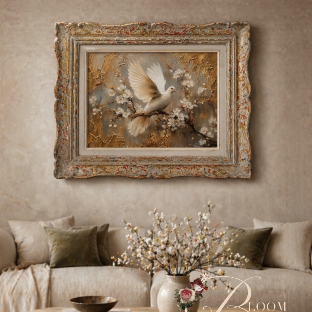 A1 Decoupage Fibre Paper - Alabaster Grace