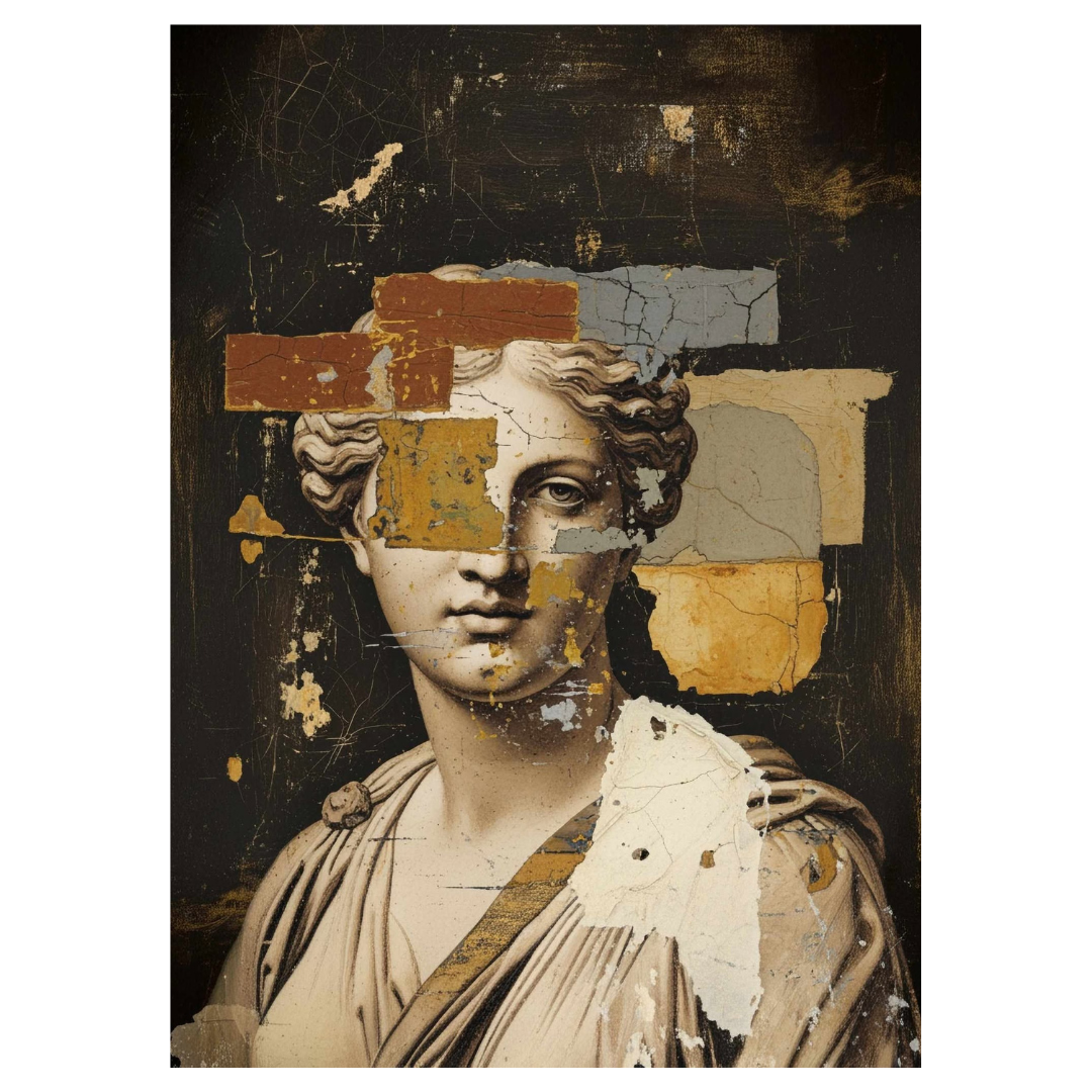 A1 Decoupage Paper - Plaster Bust