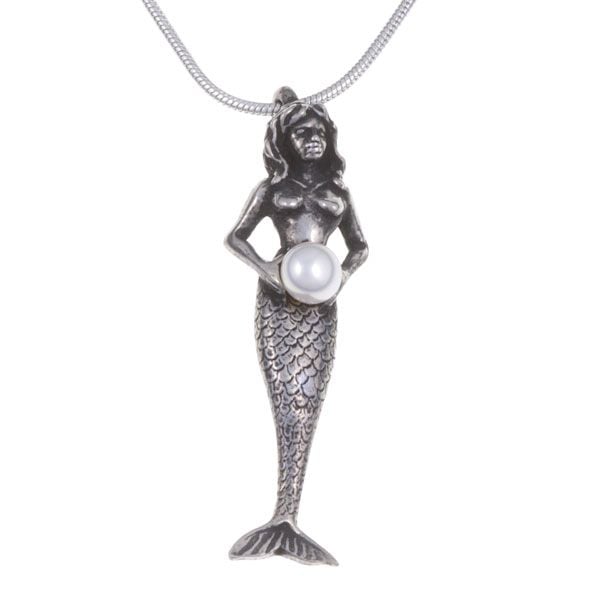 Mermaid pearl pendant