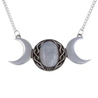Triple Moon Necklace by St Justin of Penzance