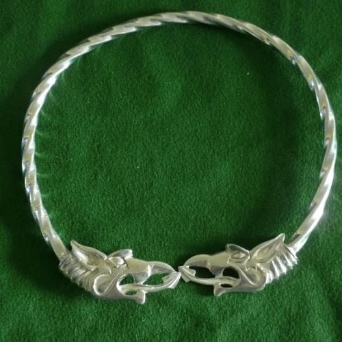Beautiful Dragon Viking Neck Torc Dreki
