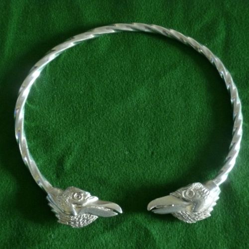 Beautiful Ravens Viking Neck Torc Hugin & Munin