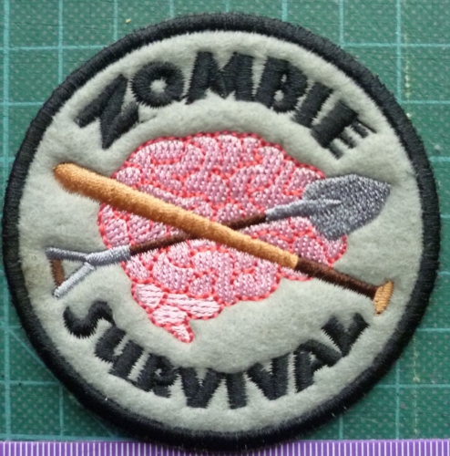 Patch - ZOMBIE SURVIVAL. Embroidered sew-on patch
