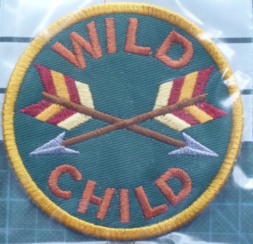 Patch - WILD CHILD. Embroidered sew-on patch