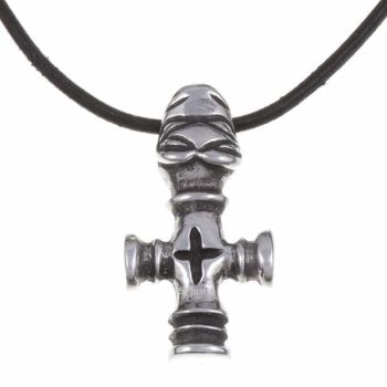 Thor's Hammer Pendant (small) on Leather Thong by St Justin of Penzance