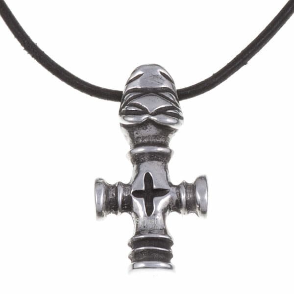 Small Thor's Hammer Pendant on Leather Thong by St Justin of Penzance