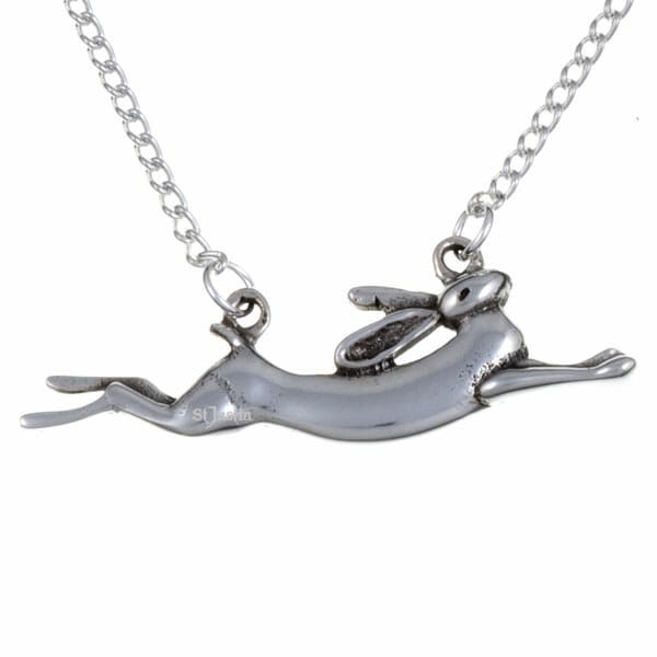 Leaping Hares Necklace by St Justin of Penzance