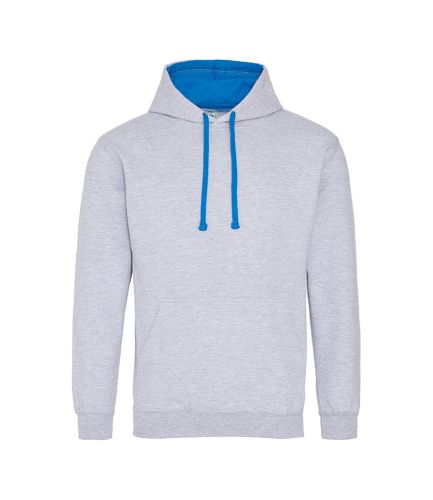 Heather Grey w Sapphire Blue