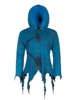 Pixie Hooded Jacket with Long Pointed Hood (TEAL)