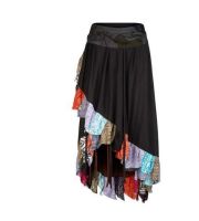 Pixie double layer wrap skirt (BLK)