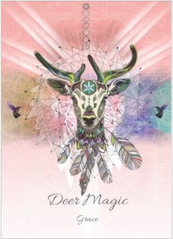 Deer Magic Greetings Card by Karin Roberts