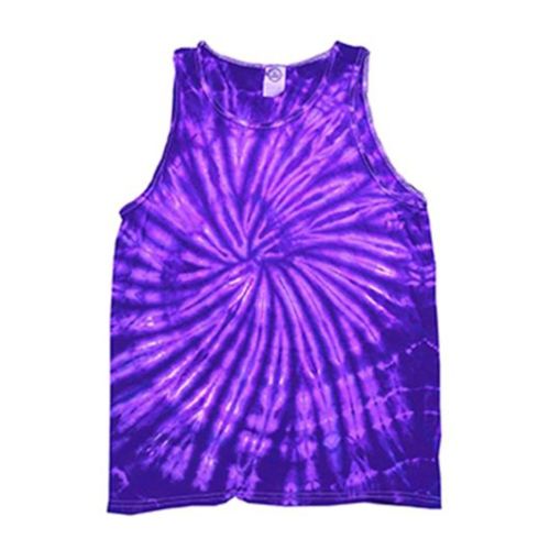 Tie-Dye Tonal Spider Tank Top by Colortone