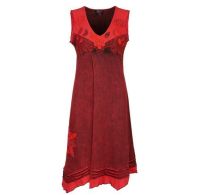 Sleeveless Flower Dress (RED)