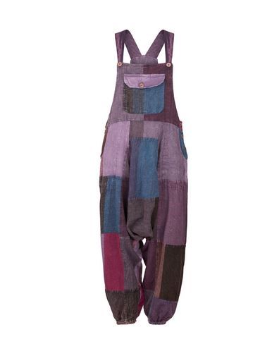 Patchwork Harem Dungarees (PUR)