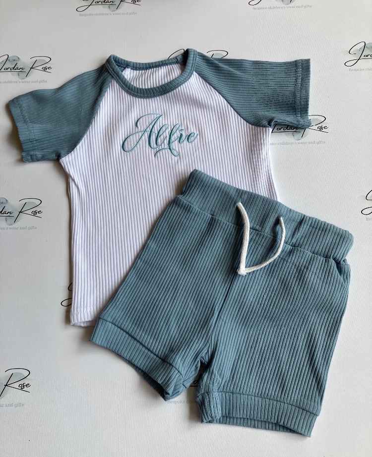 Personalised embroidered children sets and outfits