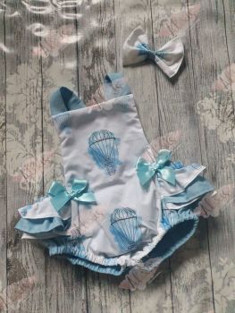 Hot air balloon frilly bum romper 