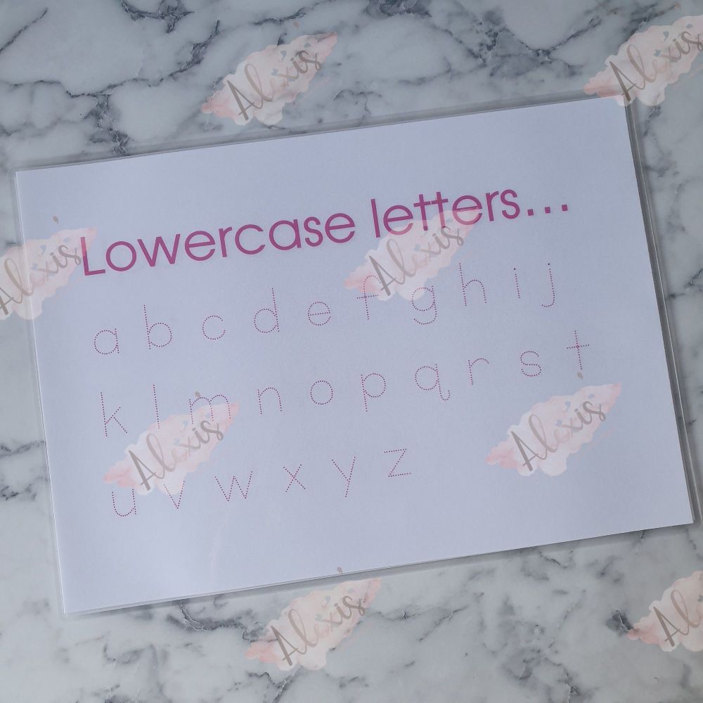 Lowercase letters 