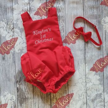 Childs first christmas romper