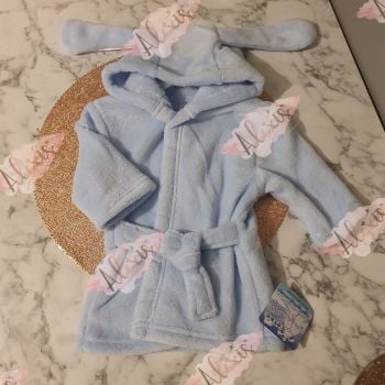 Blue bunny dressing gown